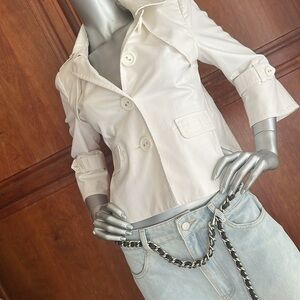 Sale — Rafaella Petites White Pea Coat, S